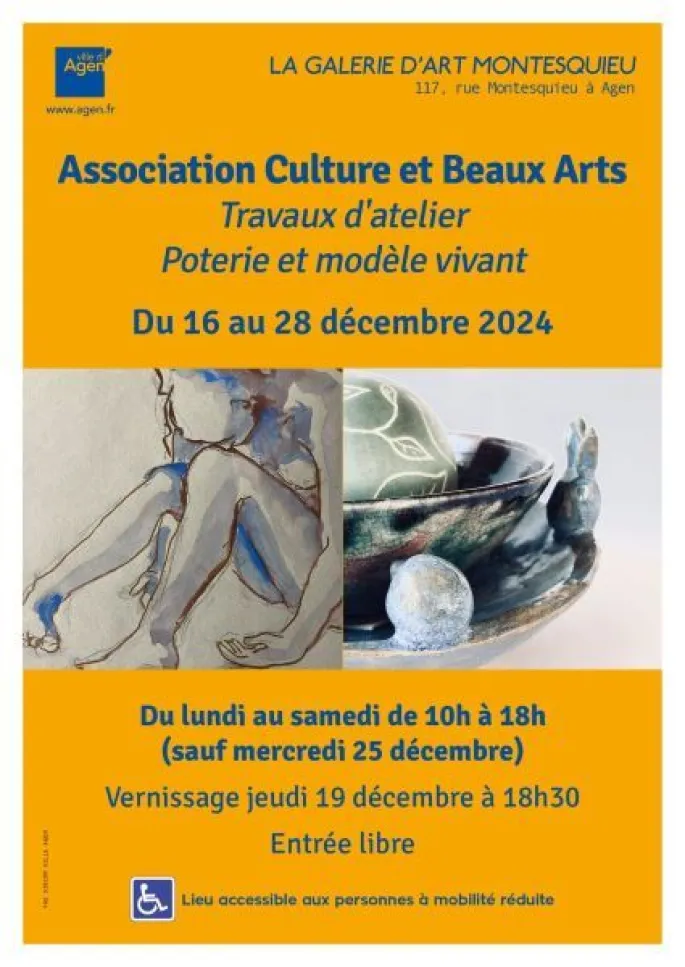 Association Culture et Beaux Arts : Exposition peintures, céramiques et poteries