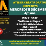 Atelier Créatif 4 /11 Ans  “la Rome Antique ”