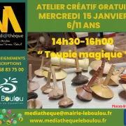 Atelier Créatif 6/11 Ans « Toupie Magique En Bois »