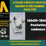 Atelier Créatif Adultes  « Pochettes Cadeaux »