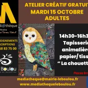 Atelier Créatif - Tapisserie Animalière Papier / Tissu