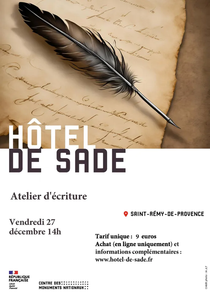 Atelier d'écriture à l'Hôtel de Sade