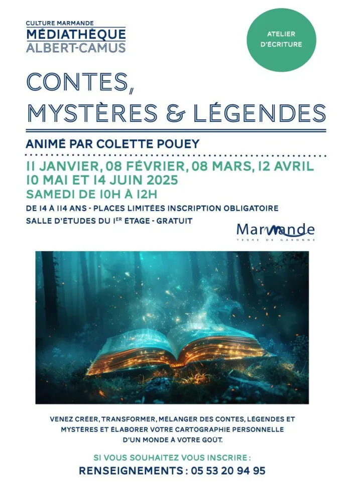 Atelier d'écriture - Contes, mystères et légndes à la Médiathèque