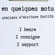 Atelier d\'écriture furtif