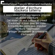 Atelier d’écriture pour adultes