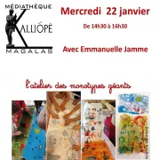 Atelier De Monotypes Géants Avec Emmanuelle Jamme