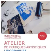 Atelier de pratiques artisitiques : Linogravure