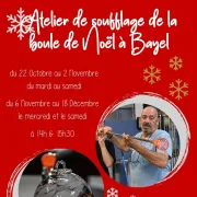 Atelier de soufflage de la boule de Noël