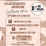 Atelier Découverte Archéologie pour adultes - La Sorga (gratuit et sur réservation)