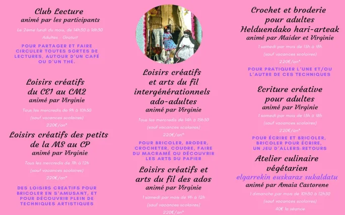 Atelier du Temps Libre : écriture créative pour adultes