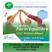 Atelier Form\'équilibre pour seniors