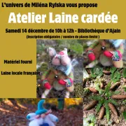 Atelier laine cardée