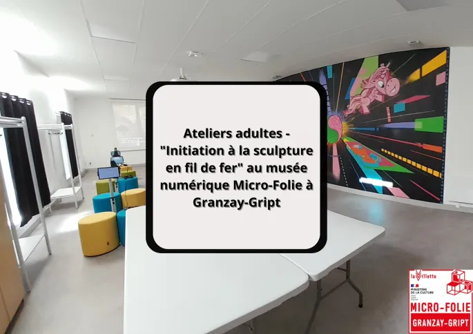 Ateliers adultes - Initiation à la sculpture en fil de fer au musée numérique Micro-Folie à Granzay-Gript