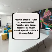 Ateliers enfants - Crée ton jeu de société : l'escalier sans dessus dessous au musée numérique Micro-Folie à Granzay-Gript