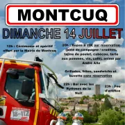 Bal des pompiers à Montcuq