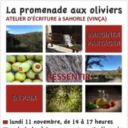 Balade Litteraire Et Atelier D'Ecriture : La Promenade Aux Oliviers