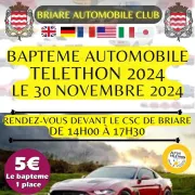 Baptême en automobile - Téléthon 2024