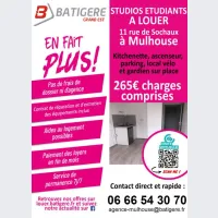 Location de studio étudiants avec Batigere Grand Est DR