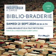 Biblio-Braderie à la Médiathèque A. Camus