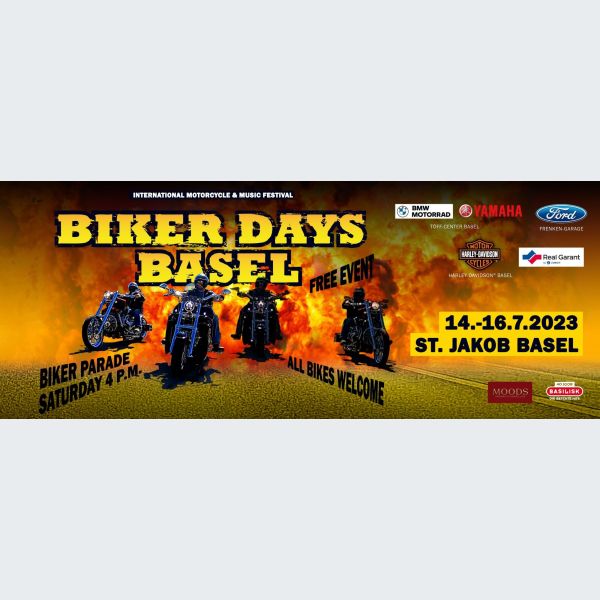 Biker Days Basel 2023 parade, programme, rassemblement motos à Bâle