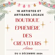 Boutique éphémère des créateurs