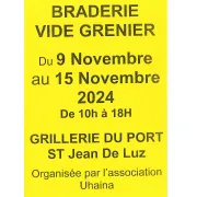 Braderie vide grenier de l'association Uhaina