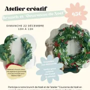 Brunch de Noël et Atelier créatif Couronne de Noël en papier