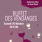 Buffet des vendanges à Saint-Matré