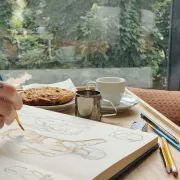 café cookie croquis