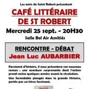 Café littéraire avec Jean-Luc Aubarbier