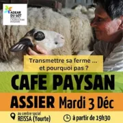 Café Paysan: Transmettre sa ferme, et pourquoi pas ? 