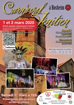 L'affiche du Carnaval de Rosheim 2025