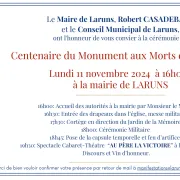 Centenaire du Monument aux Morts de Laruns