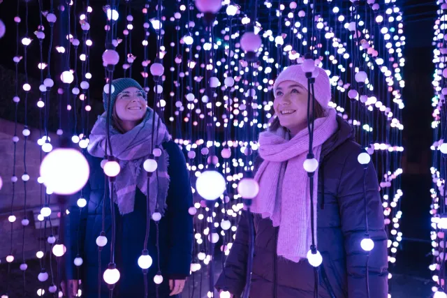 Les carillons du Christmas Garden (ici lors de l'édition 2022 à Stuttgart)