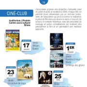 Cinéclub : projections de films