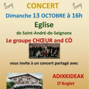 Concert Chœur & Co et Adixkideak