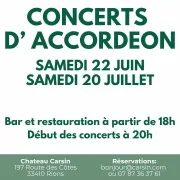 Concert d\'accordéon au Château Carsin
