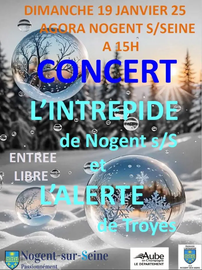 Concert d’hiver à l’Agora Michel Baroin de Nogent-sur-Seine