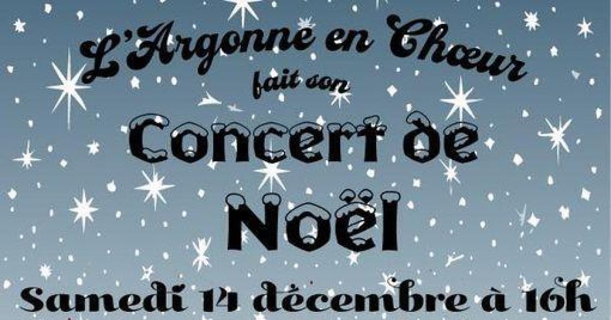 Concert De Noël NeuvillyenArgonne date, horaires, tarifs