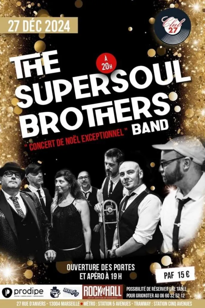 Concert de Noël Exceptionnel avec The SuperSoul Brothers Band