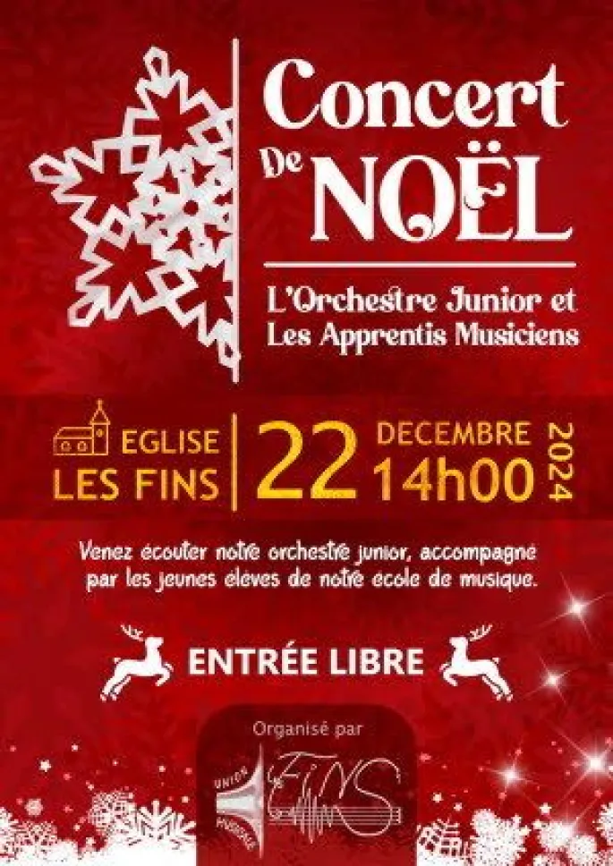 Concert de Noël - L'orchestre Junior et les Apprentis Musiciens