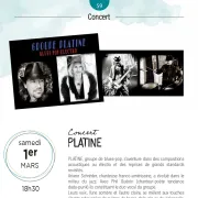 Concert du groupe Platine (blues-pop)