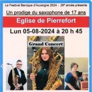 Concert Eglise Argentat : Le génie classique du saxophone