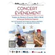 Concert Par Les Musiques Militaires Du 503ème Régiment Du Train Et Du 1er Régiment De Spahis