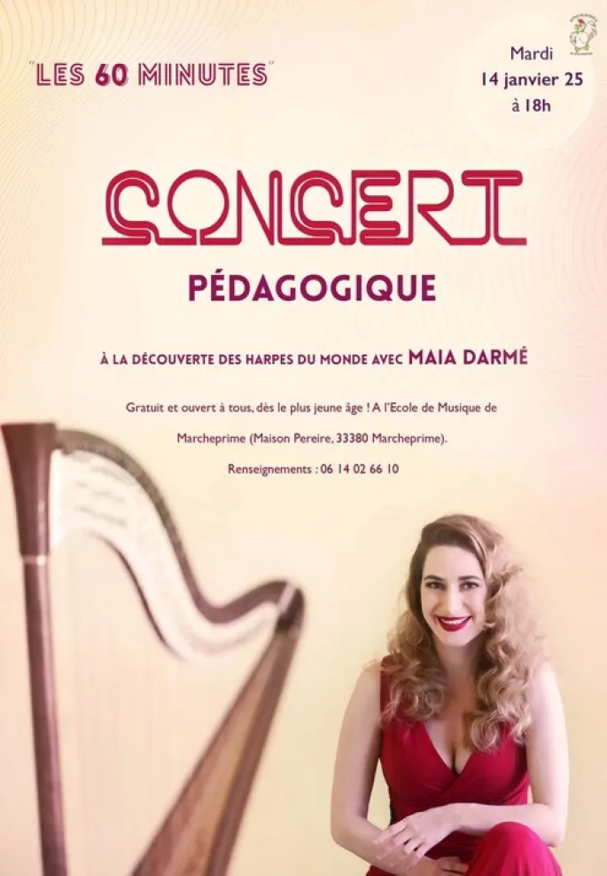 Concert pédagogique : à la découverte des harpes du monde avec Maia Darmé