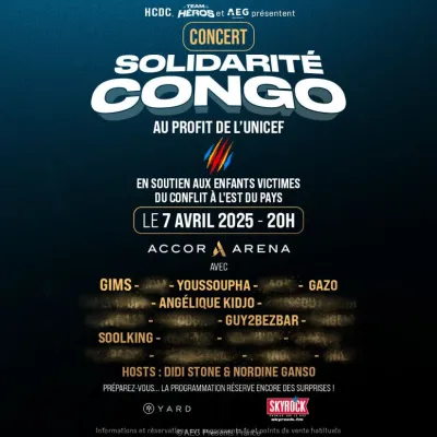 Le concert Solidarité Congo avec GIMS, Youssoupha, Angélique Kidjo...