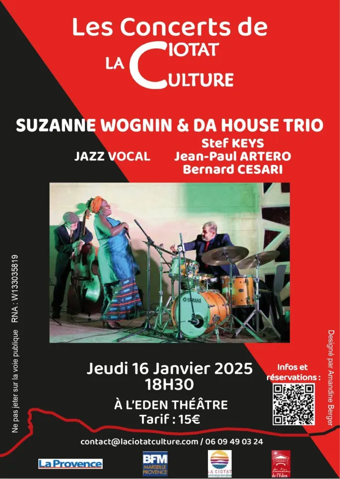 Concert Suzanne Wognin & Da House Trio