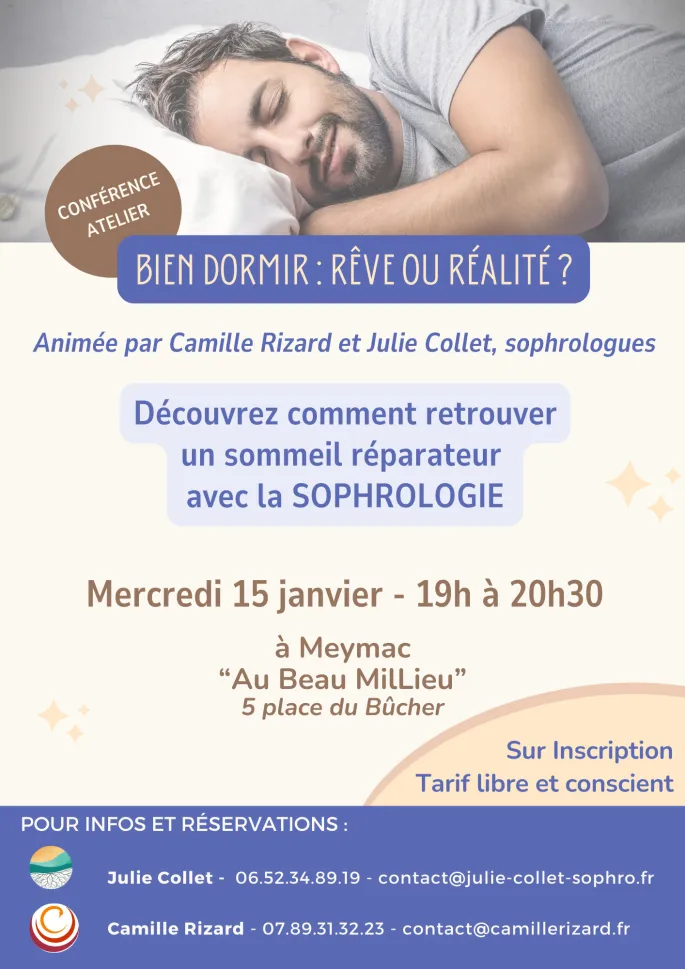 Conférence atelier Bien dormir : rêve ou réalité?