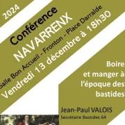 Conférence : Boire et manger à l'époque des bastides