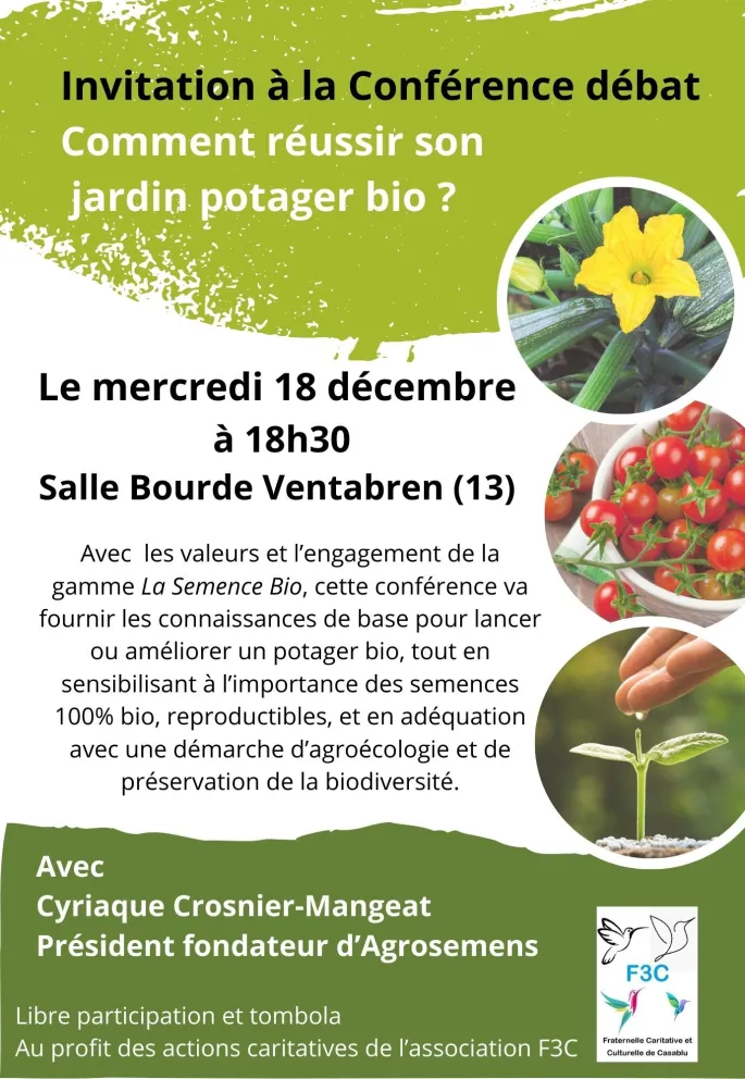 conférence  Comment réussir son jardin potager bio